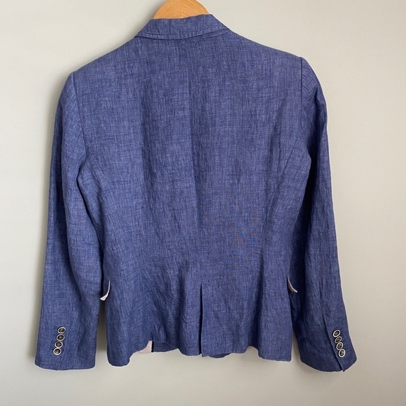 Zara Basic Women's Purplish-Blue‎ Single Button Blazer Size Medium - Picture 4 of 10